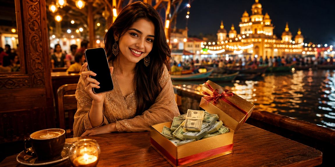বরিশালের নাইট মার্কেটে মোবাইলে akmax25 ক্যাসিনো উপভোগ করছেন একজন ব্যবহারকারী