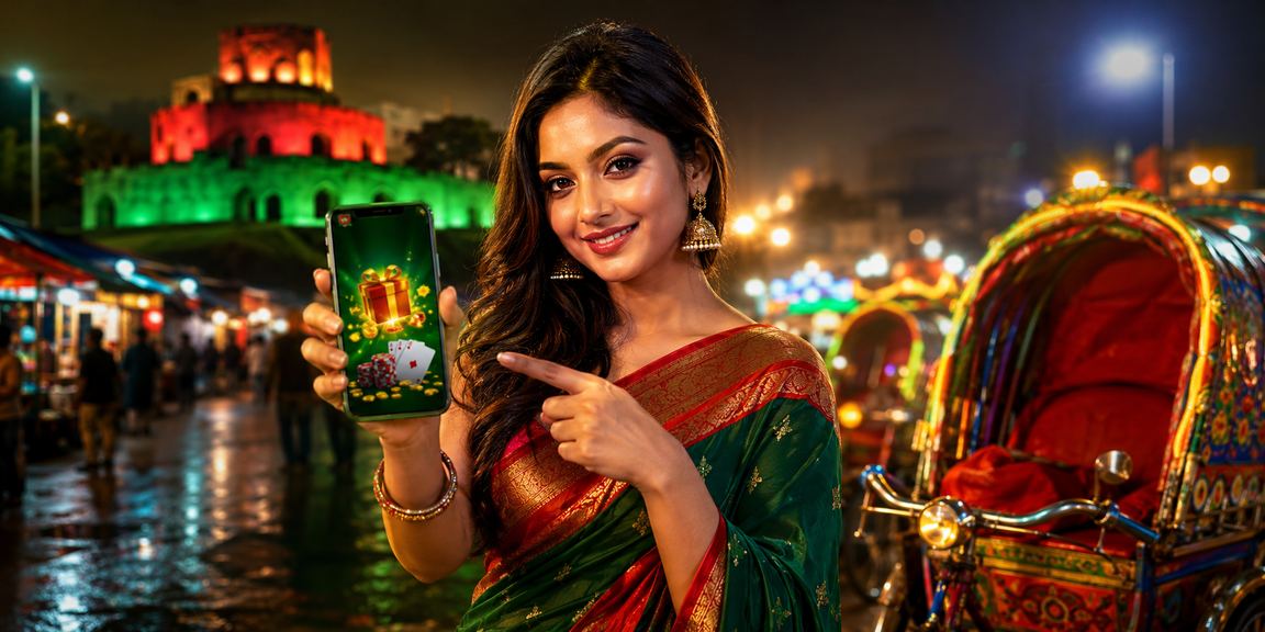 Deposit Bonus in Dhaka — A Festive Red & Green Atmosphere